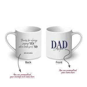 Alternative view of Personalised Mug - For Dad with Message