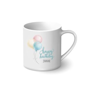 Personalised Mug - Happy Birthday (Balloon)