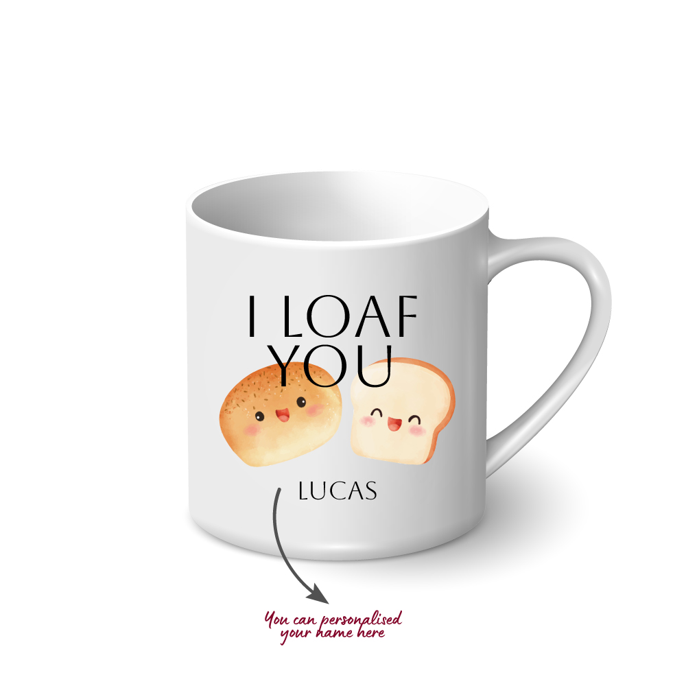 Personalised Mug - I Loaf You - Image 2