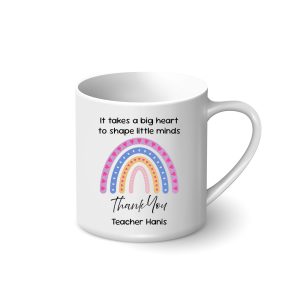 Personalised Mug - Thank You Teacher (Rainbow)