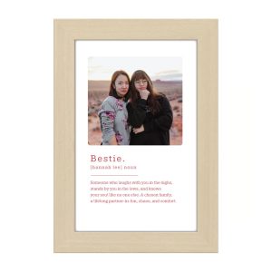 Personalised Photo Frame - for Bestie with Photo