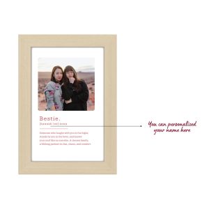 Alternative view of Personalised Photo Frame - for Bestie with Photo