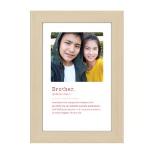 Personalised Photo Frame - for Brother with Photo