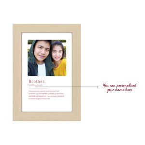 Alternative view of Personalised Photo Frame - for Brother with Photo