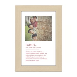 Personalised Photo Frame - for Family with Photo