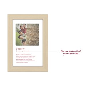 Alternative view of Personalised Photo Frame - for Family with Photo