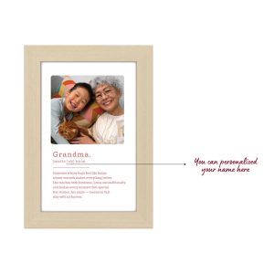 Alternative view of Personalised Photo Frame - for Grandma with Photo