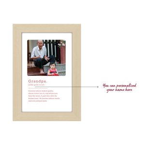 Alternative view of Personalised Photo Frame - for Grandpa with Photo
