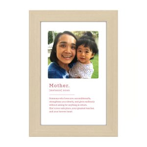 Personalised Photo Frame - for Mother with Photo