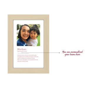 Alternative view of Personalised Photo Frame - for Mother with Photo