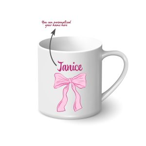 Alternative view of Personalised Mug - Pink Ribbon