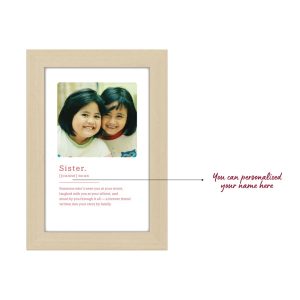 Alternative view of Personalised Photo Frame - for Sister with Photo