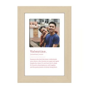 Personalised Photo Frame - for Valentine with Photo