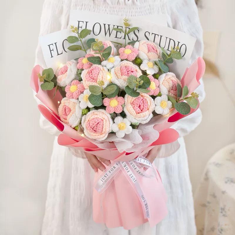 Handmade Crochet Flower Bouquet - Eternal Love Bouquet